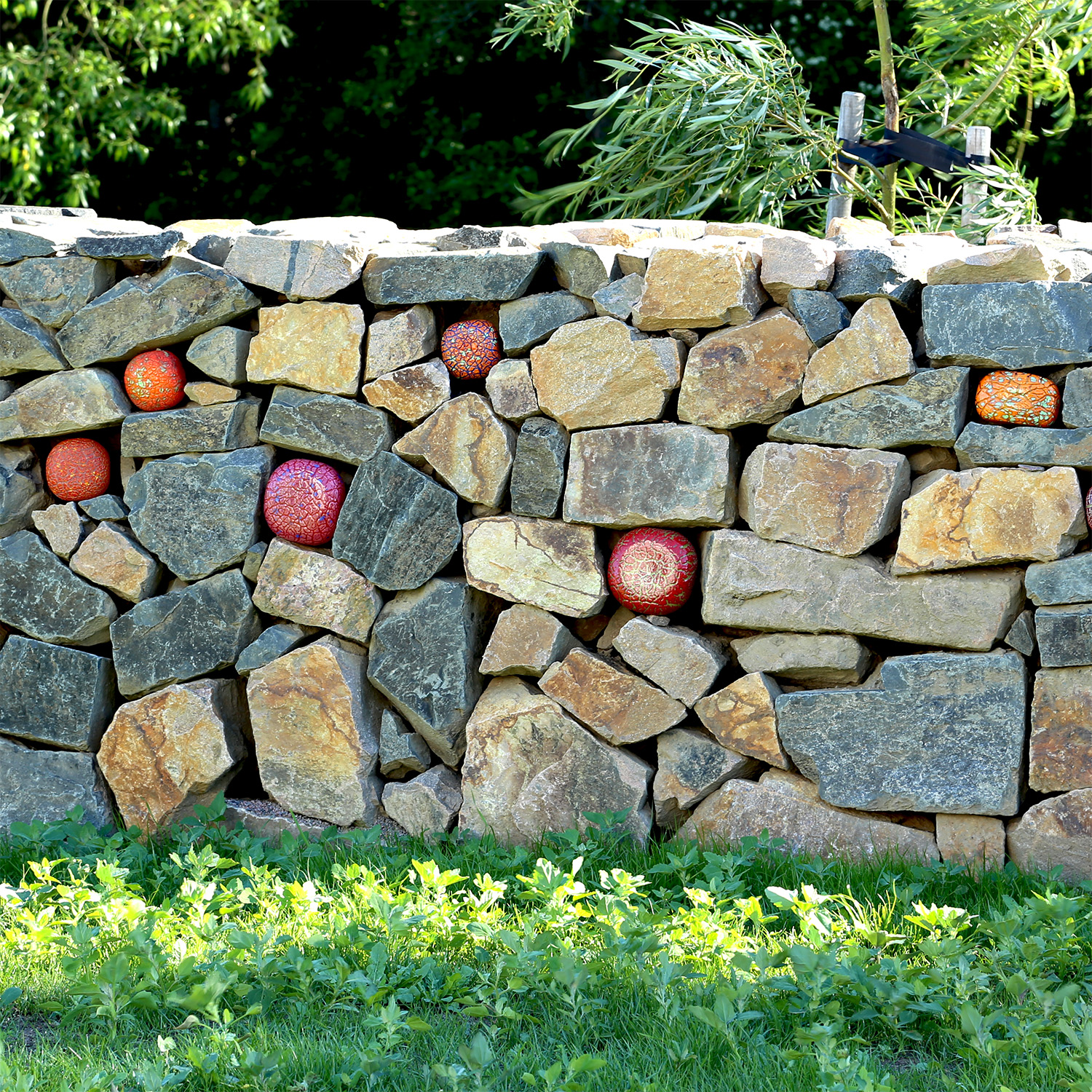 Åbreddens äldreboende, Helsingborg,, glasstenar